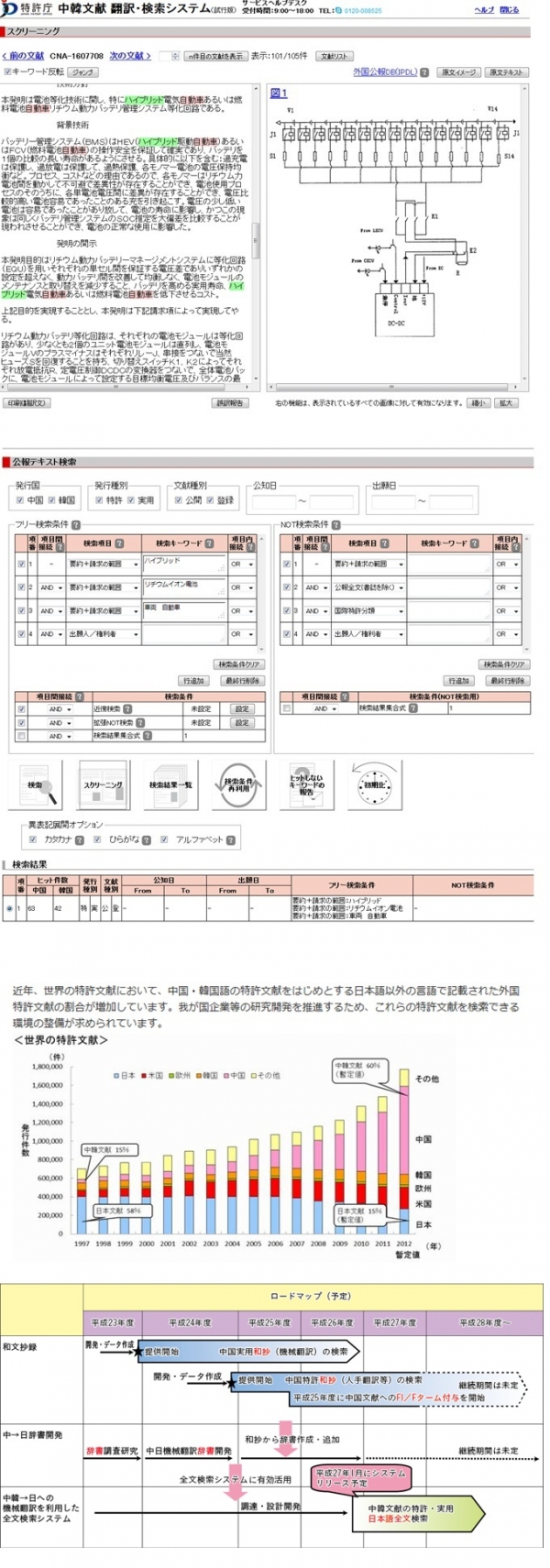 【中国・韓国】 中韓文献 機械翻訳・検索システム(試行版)が本日より利用可能に